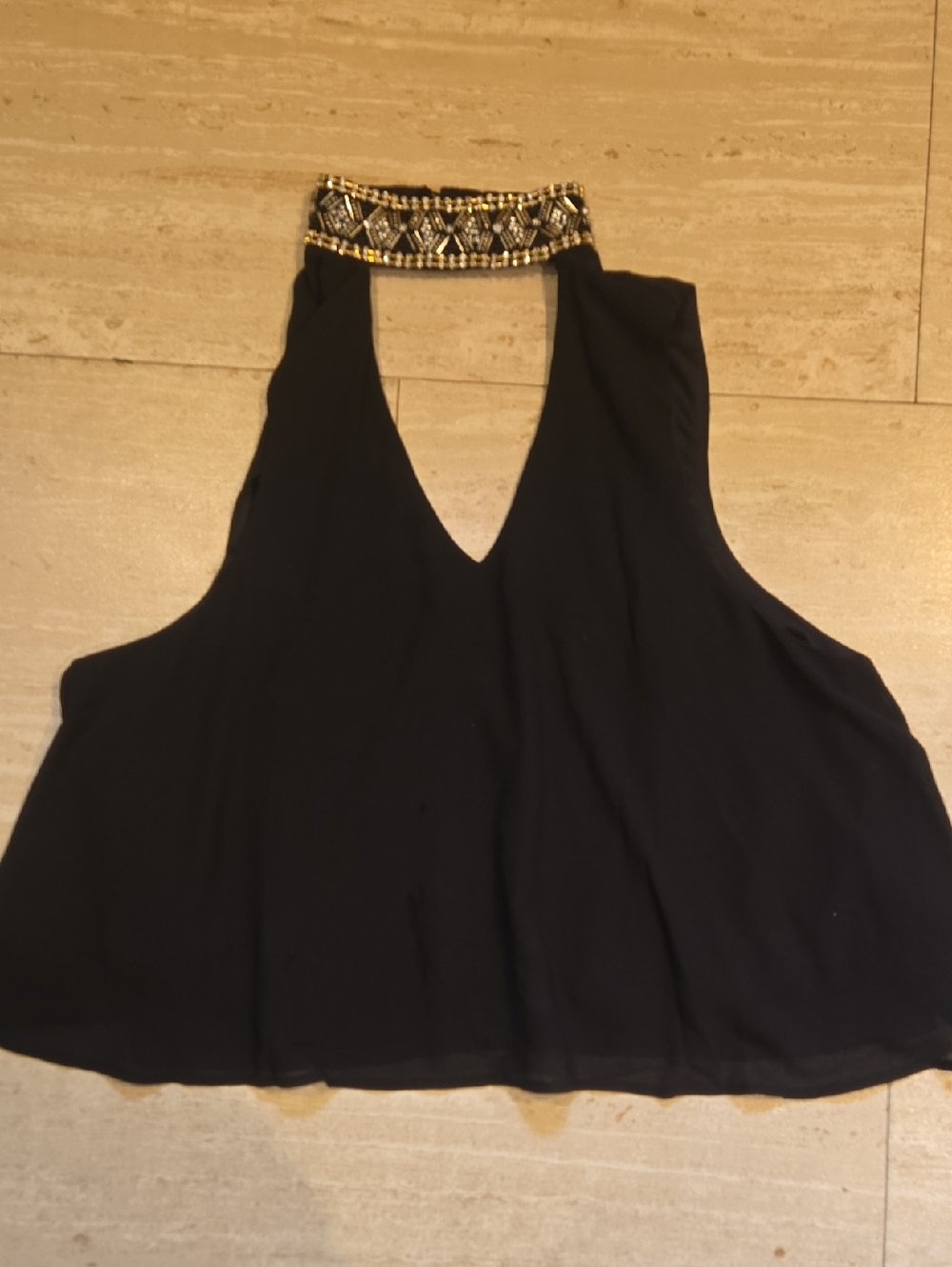 Show Me Your Mumu Brielle Black Beady Beaded Top